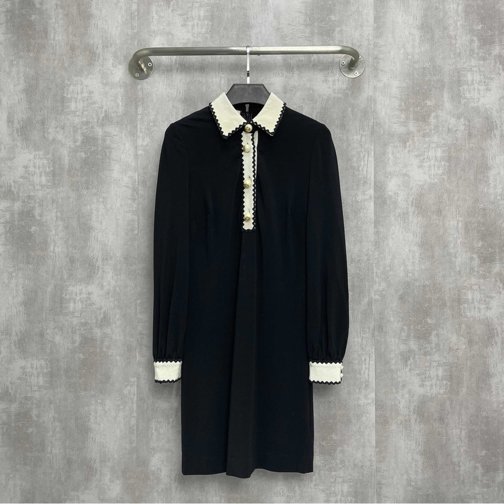 Authentic Gucci Black and Cream Dress